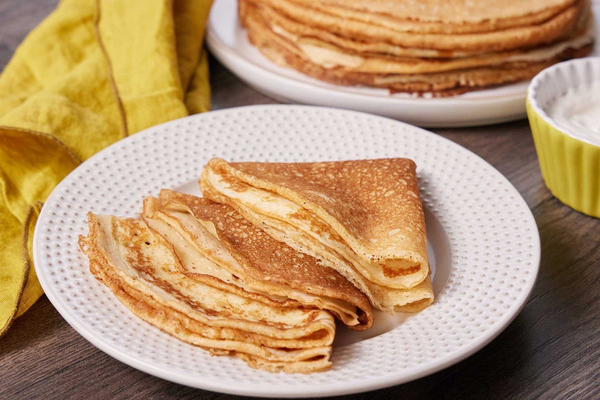 Pancakes with Sour Cream