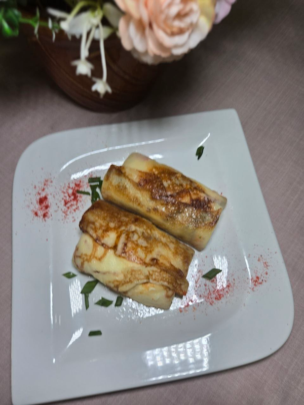 Crepes with Cottage Cheese